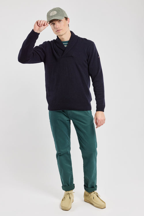 Shawl collar jumper - wool - Armor-lux - 4