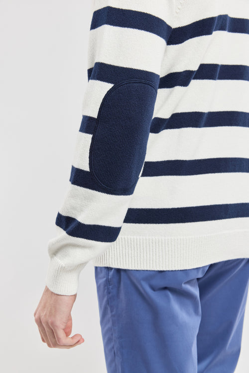 Matrosenpullover mit Ellenbogenschonern – Baumwolle - Armor-lux - 4