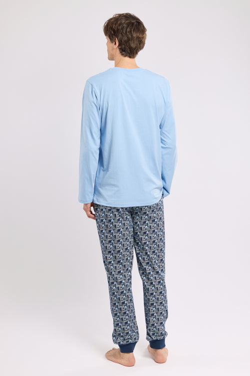 Pyjama mit Erbsenmuster- leichte Baumwolle - Armor-lux - 3