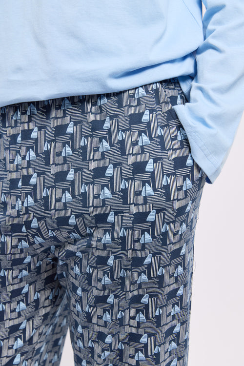 Pyjama mit Erbsenmuster- leichte Baumwolle - Armor-lux - 4
