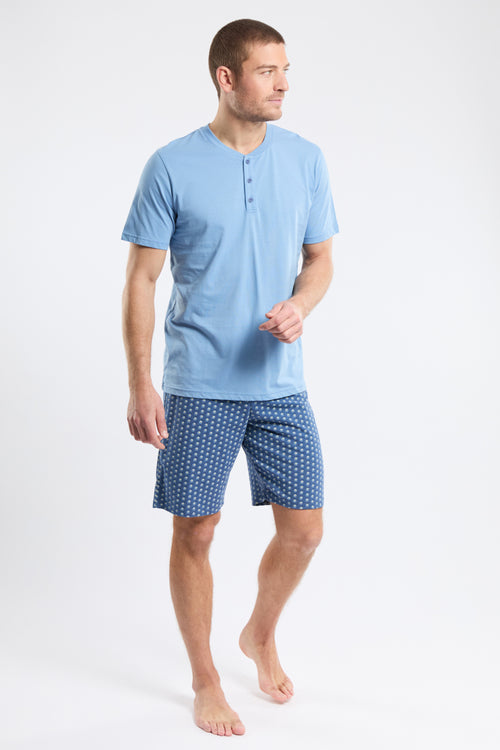 Pyjama short imprimé pois - coton léger - Armor-lux - 1