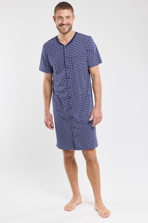Sailboat patterned nightshirt - lightweight cotton - Armor-lux - 3