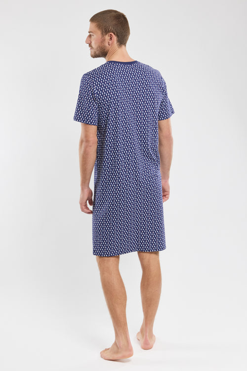 Sailboat patterned nightshirt - lightweight cotton - Armor-lux - 4