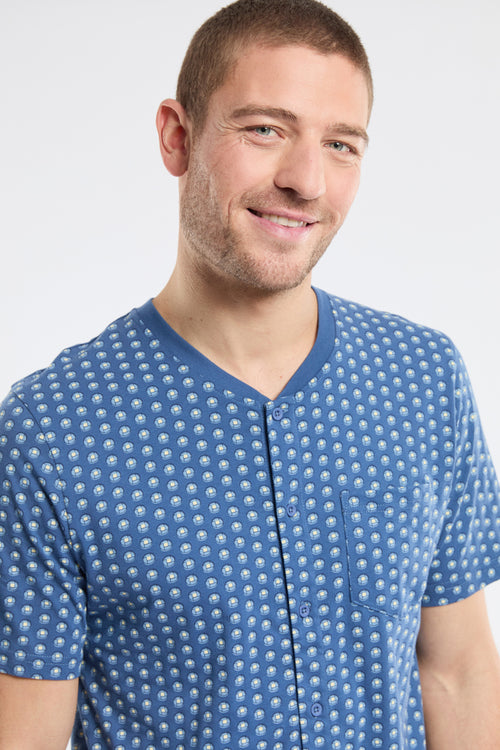 Polka dot print bib - lightweight cotton - Armor-lux - 2
