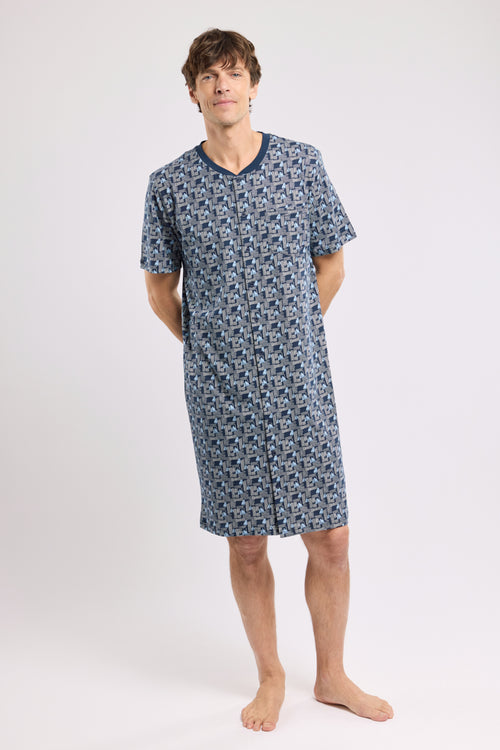 Printed nightshirt - lightweight cotton - Armor-lux - 3