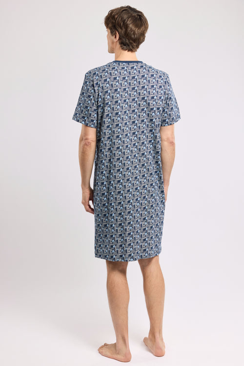 Printed nightshirt - lightweight cotton - Armor-lux - 4