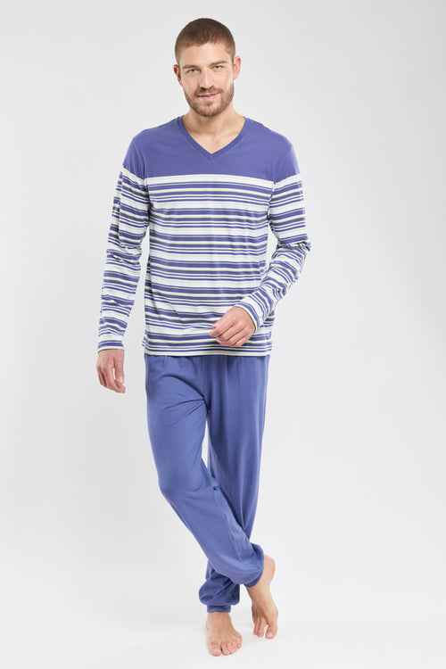 Pyjama rayé - coton léger - Armor-lux - 1