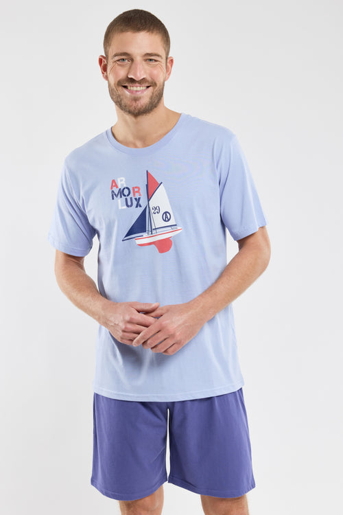 Pyjama short - coton léger - Armor-lux - 1