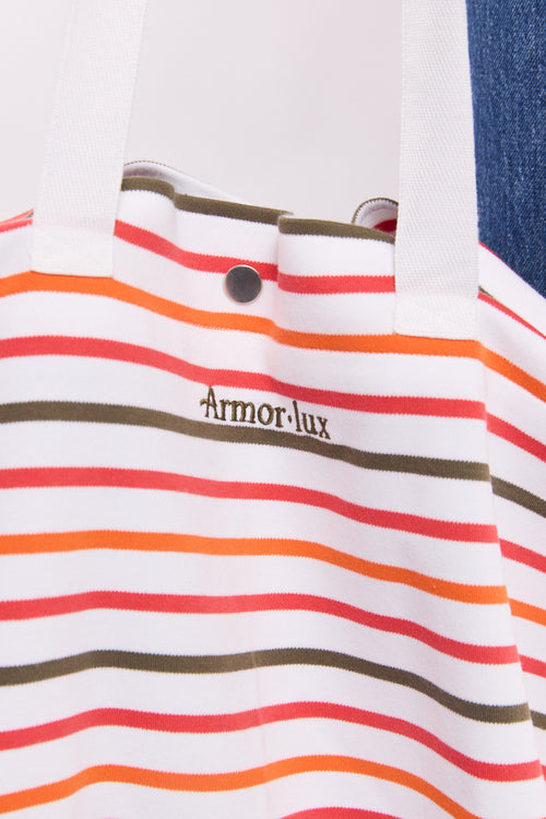 Striped tote bag - cotton - Armor-lux - 2