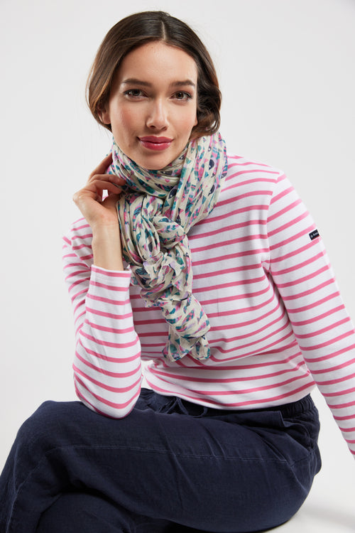 Bedrucktes Halstuch mit Fischmuster – Baumwolle - Armor-lux - 2