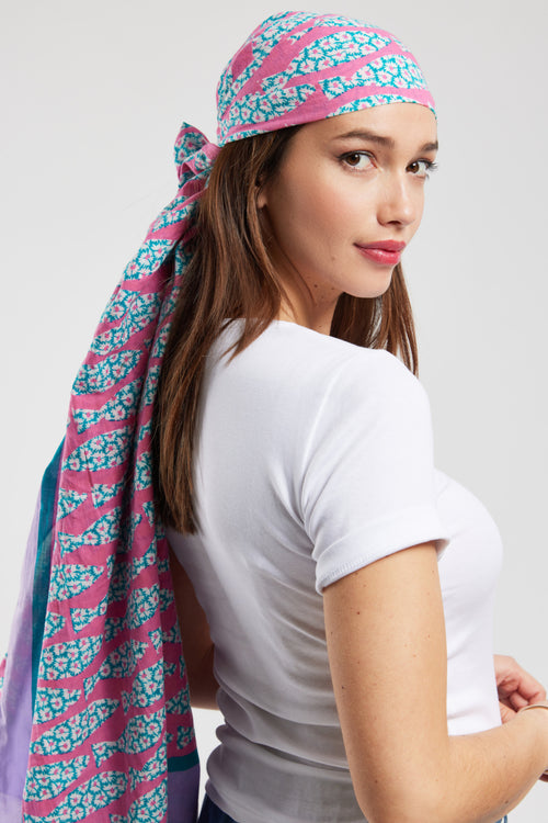 Foulard fleuri - coton - Armor-lux - 1