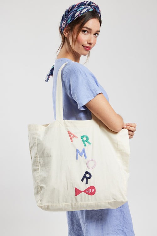 Sac brodé - coton - Armor-lux - 1