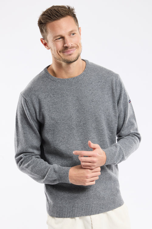 Pull col rond - lambswool - Armor-lux - 1