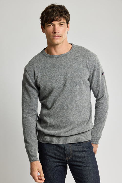 Round neck sweater - wool - Armor-lux - 1