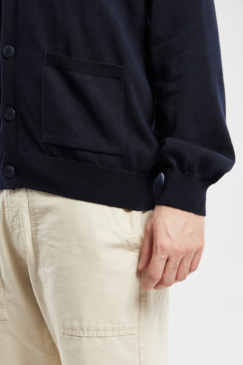 Cardigan with elbow patches - cotton - Armor-lux - 4