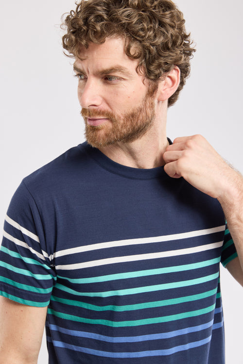 Gestreiftes T-Shirt – leichte Baumwolle - Armor-lux - 2