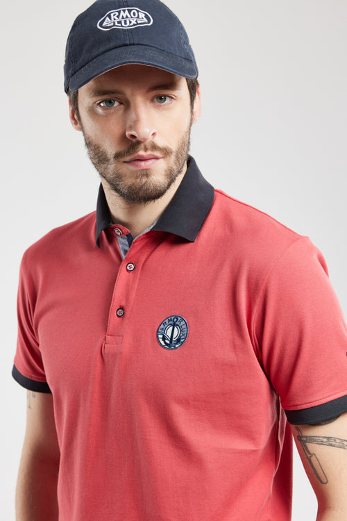 Poloshirt mit Aufnäher - Baumwolle Piqué - Armor-lux - 1