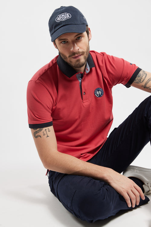 Poloshirt mit Aufnäher - Baumwolle Piqué - Armor-lux - 2