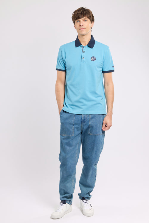 Polo shirt with crest - piqué cotton - Armor-lux - 3