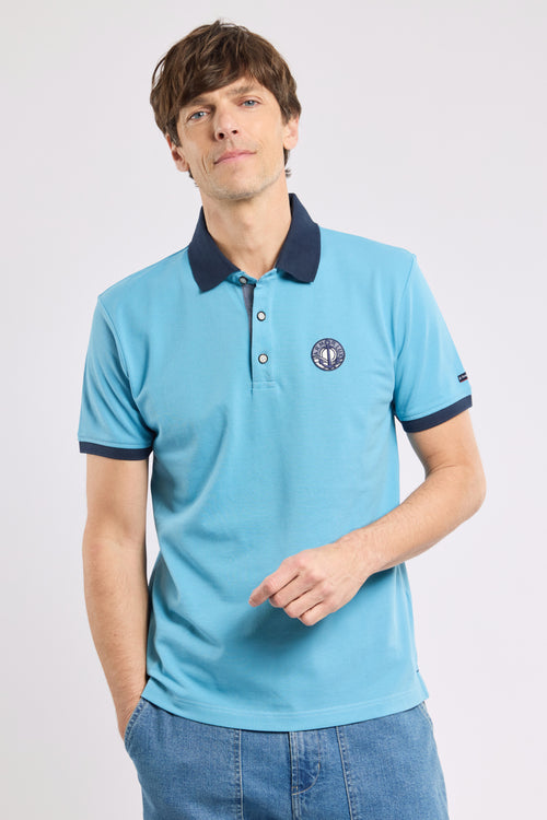 Polo shirt with crest - piqué cotton - Armor-lux - 1