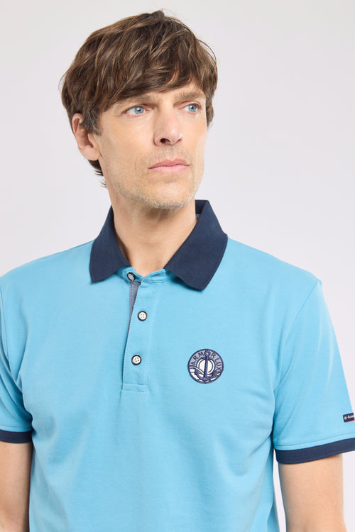 Polo shirt with crest - piqué cotton - Armor-lux - 2