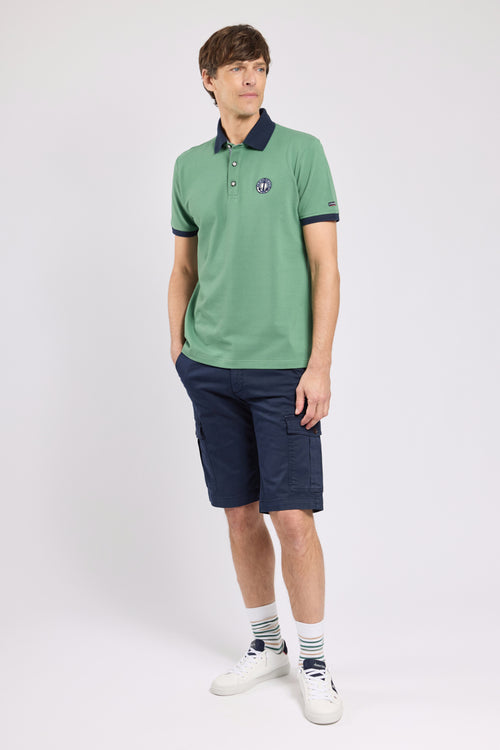 Polo shirt with crest - piqué cotton - Armor-lux - 3