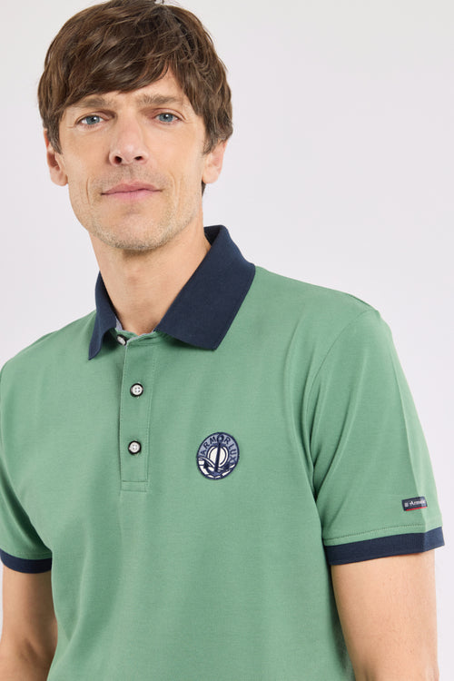 Polo shirt with crest - piqué cotton - Armor-lux - 2