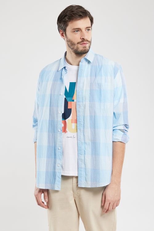 Shirt with small checks - cotton - Armor-lux - 1