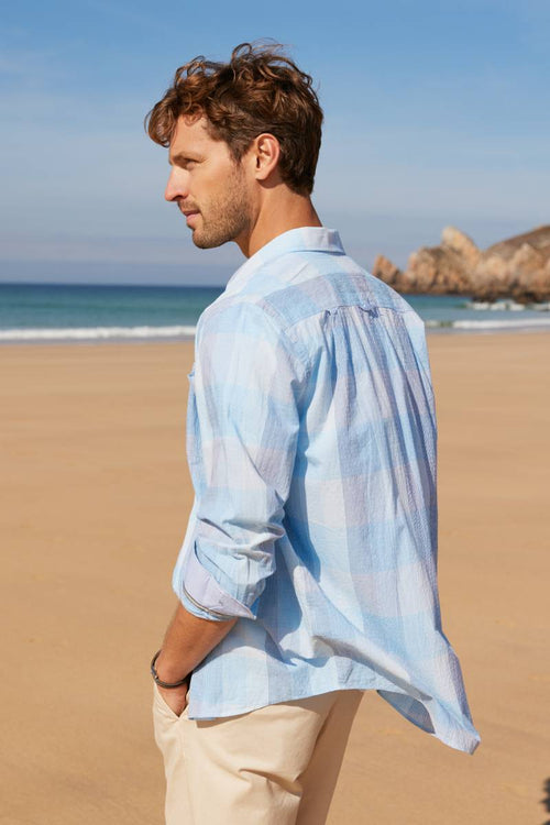 Shirt with small checks - cotton - Armor-lux - 6