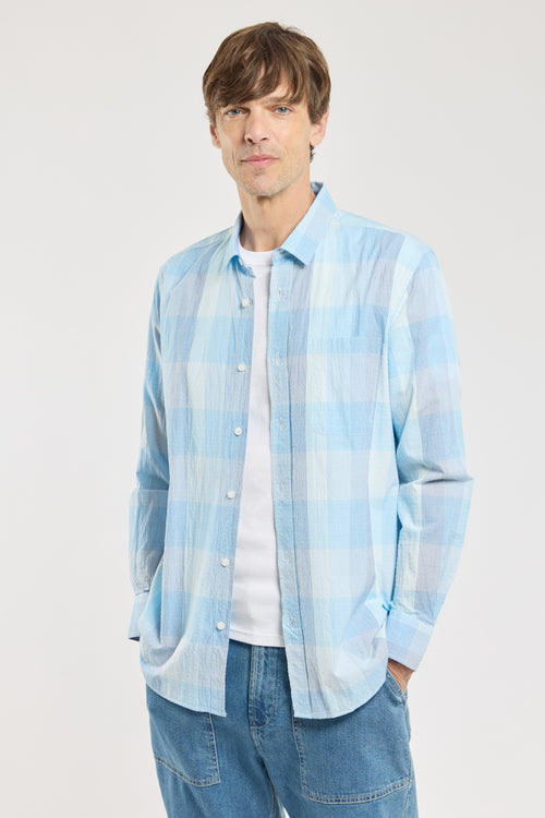 Shirt with small checks - cotton - Armor-lux - 1