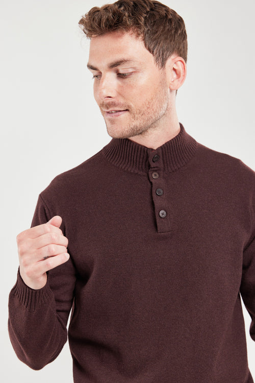 Buttoned-neck jumper – wool - Armor-lux - 2
