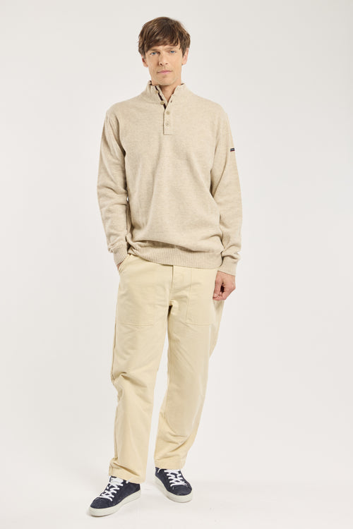 Buttoned-neck jumper – wool - Armor-lux - 3
