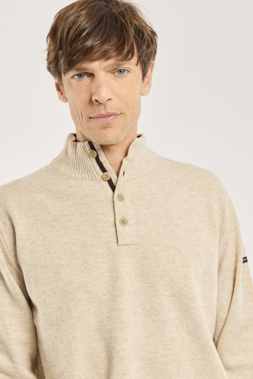Buttoned-neck jumper – wool - Armor-lux - 2