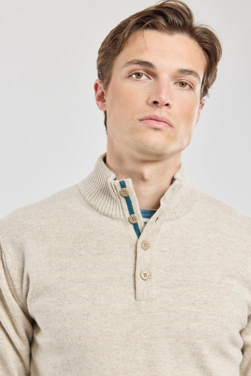 Button-down jumper - lambswool - Armor-lux - 2