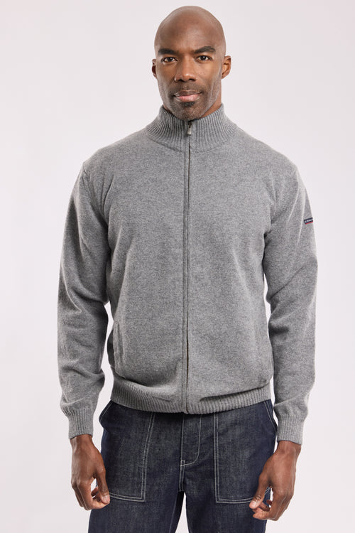 Gilet zippé - lambswool - Armor-lux - 1