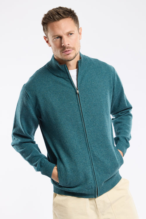 Cardigan zippé - lambswool - Armor-lux - 1