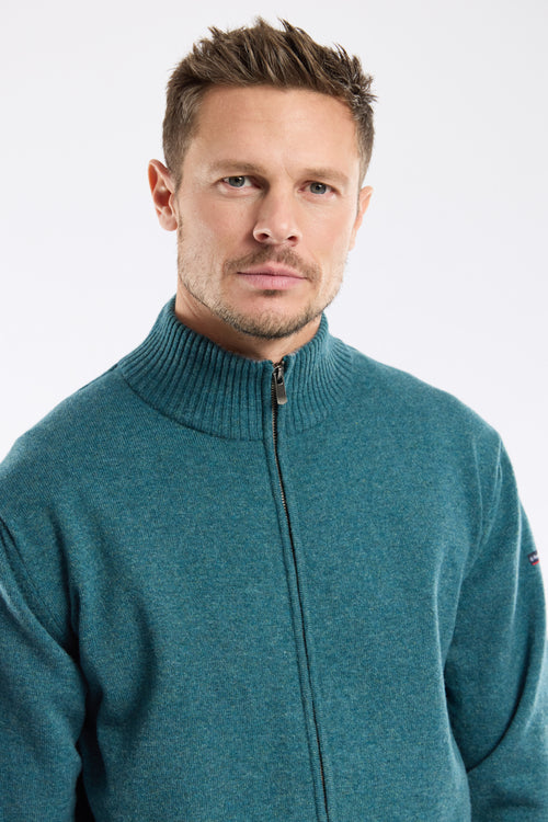 Zipped cardigan - lambswool - Armor-lux - 2