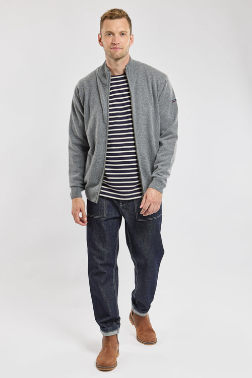 Zipped cardigan - lambswool - Armor-lux - 5