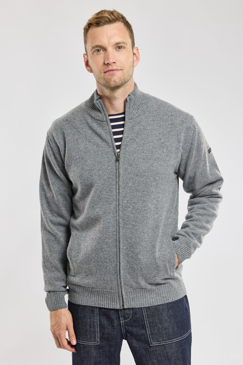 Zipped cardigan - lambswool - Armor-lux - 1