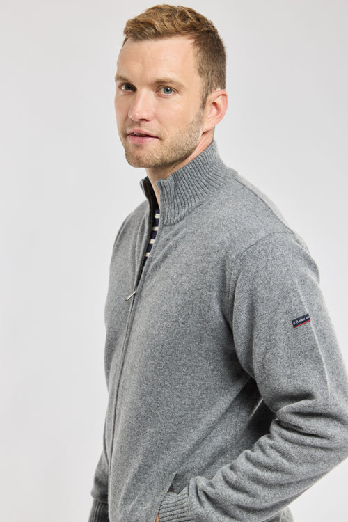 Zipped cardigan - lambswool - Armor-lux - 2