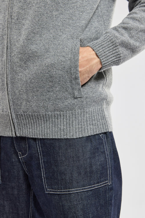 Zipped cardigan - lambswool - Armor-lux - 4