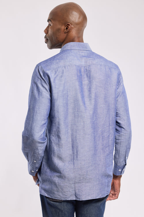 Chemise avec poches - lin et tencel - Armor-lux - 4