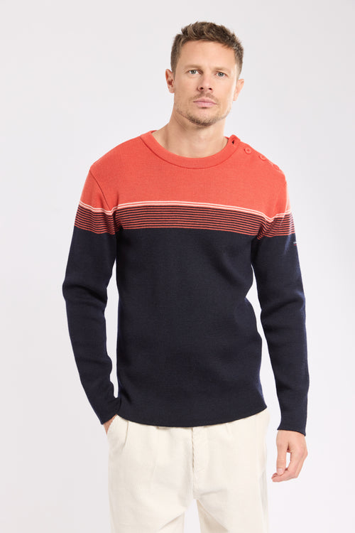 Pull marin rayé - laine - Armor-lux - 1