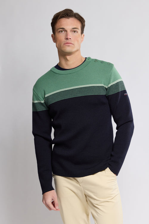Pull marin rayé - laine - Armor-lux - 1