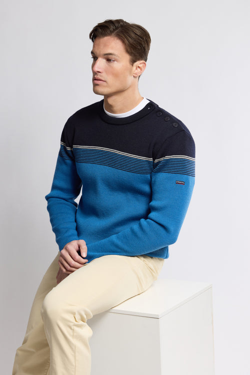 Pull marin rayé - laine - Armor-lux - 1