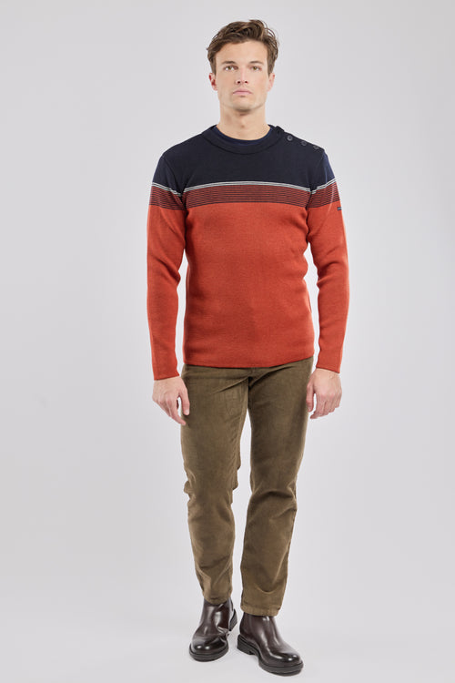 Pull marin micro rayures - laine - Armor-lux - 3