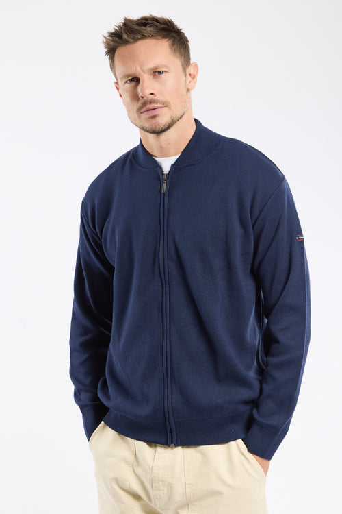 Zip-up cardigan - cotton - Armor-lux - 1