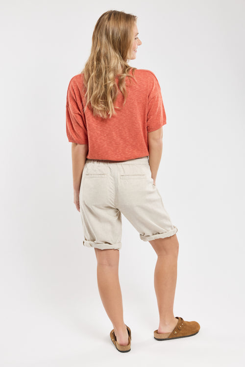 Bermuda taille élastique  - coton et lin - Armor-lux - 2