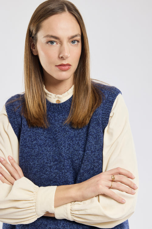 Pull sans manche - laine - Armor-lux - 4