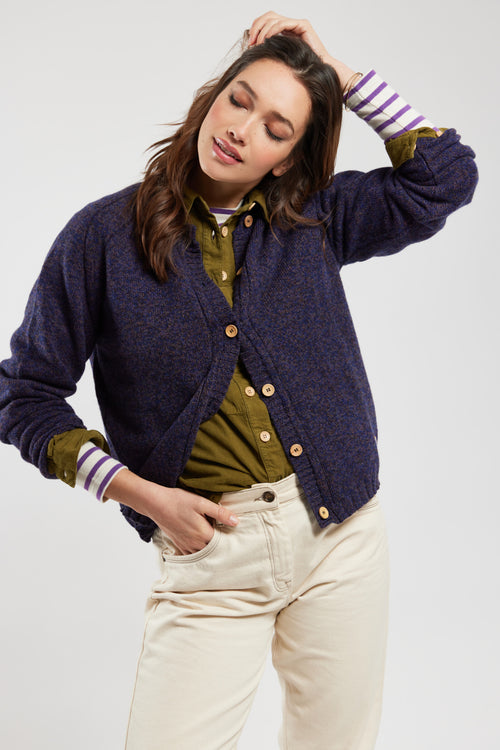 Cardigan boutonné - laine - Armor-lux - 6